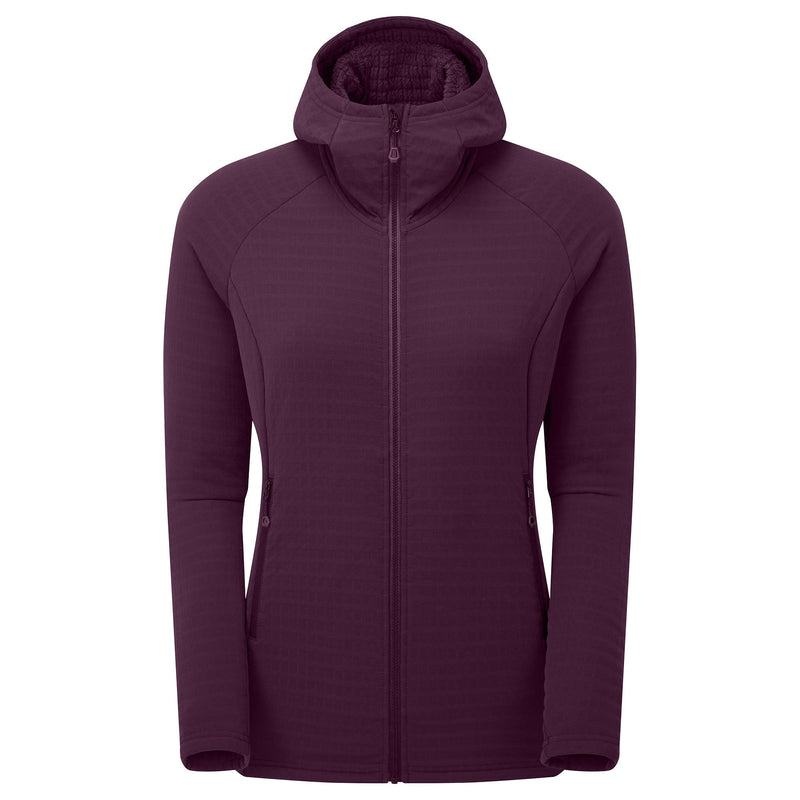 Purple Montane Protium XT Hooded Women\'s Fleece Jackets | TDA1262UO