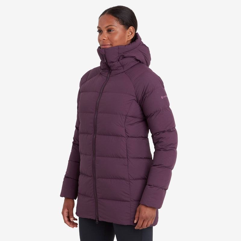 Purple Montane Tundra Hooded Women's Down Jackets | RTQ4335GM