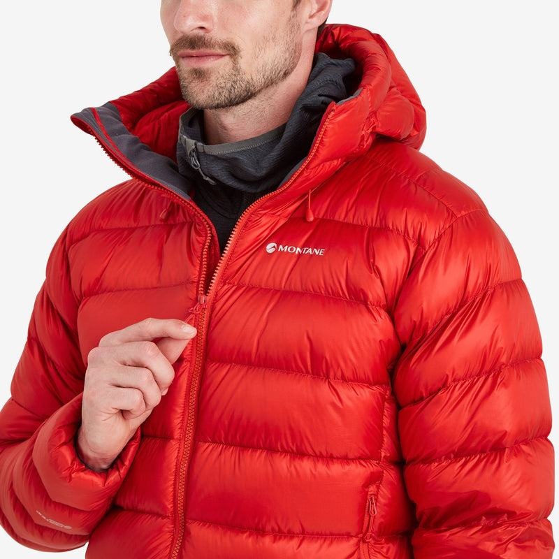 Red Montane Anti-Freeze XT Hooded Men's Down Jackets | WPE8311OR