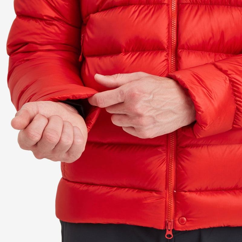 Red Montane Anti-Freeze XT Hooded Men's Down Jackets | WPE8311OR