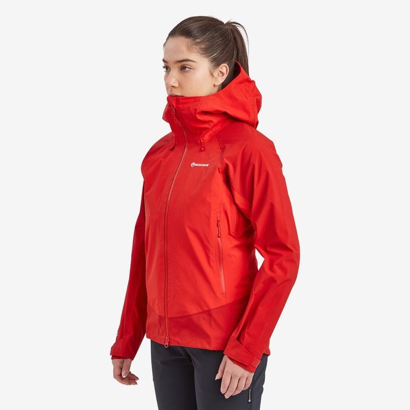 Red Montane Phase XPD Women's Waterproof Jackets | KKH2535BL