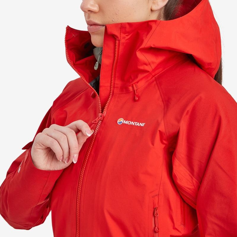 Red Montane Phase XPD Women's Waterproof Jackets | KKH2535BL