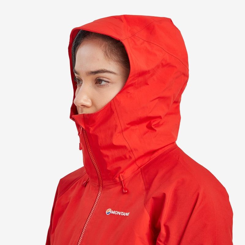 Red Montane Phase XPD Women's Waterproof Jackets | KKH2535BL