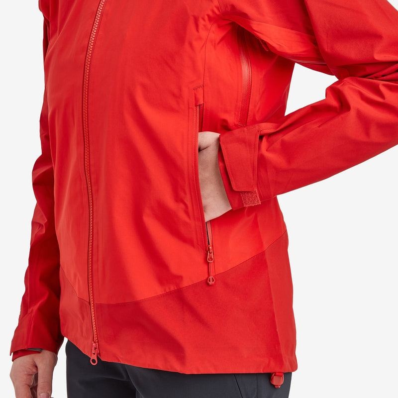 Red Montane Phase XPD Women's Waterproof Jackets | KKH2535BL