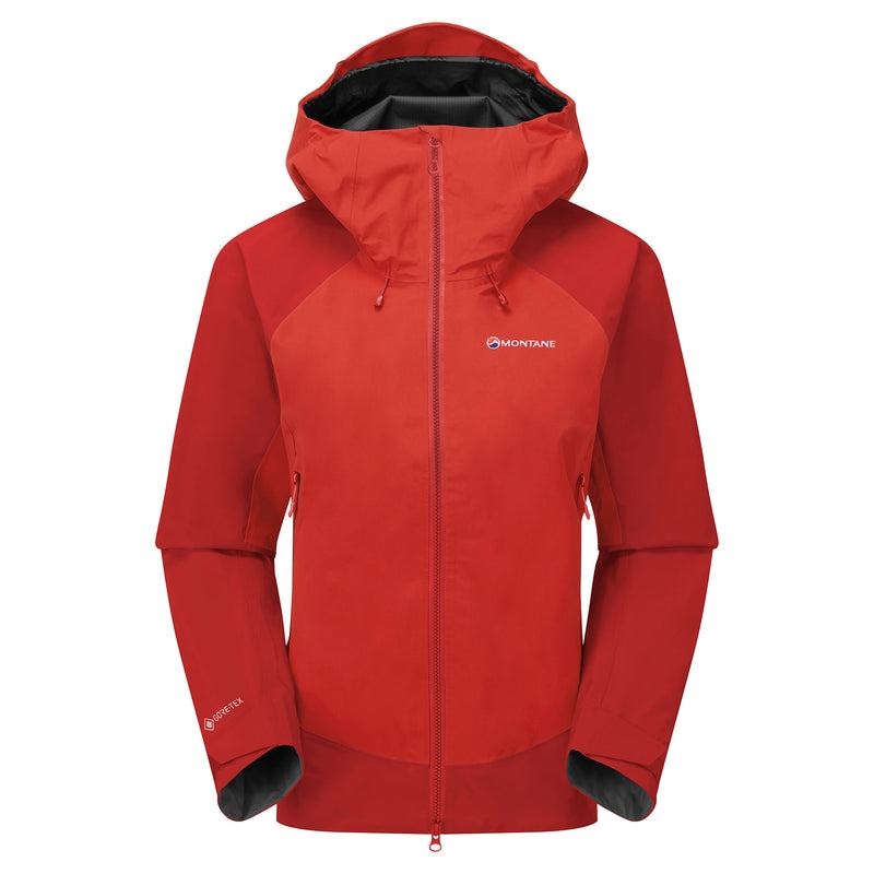 Red Montane Phase XPD Women\'s Waterproof Jackets | KKH2535BL