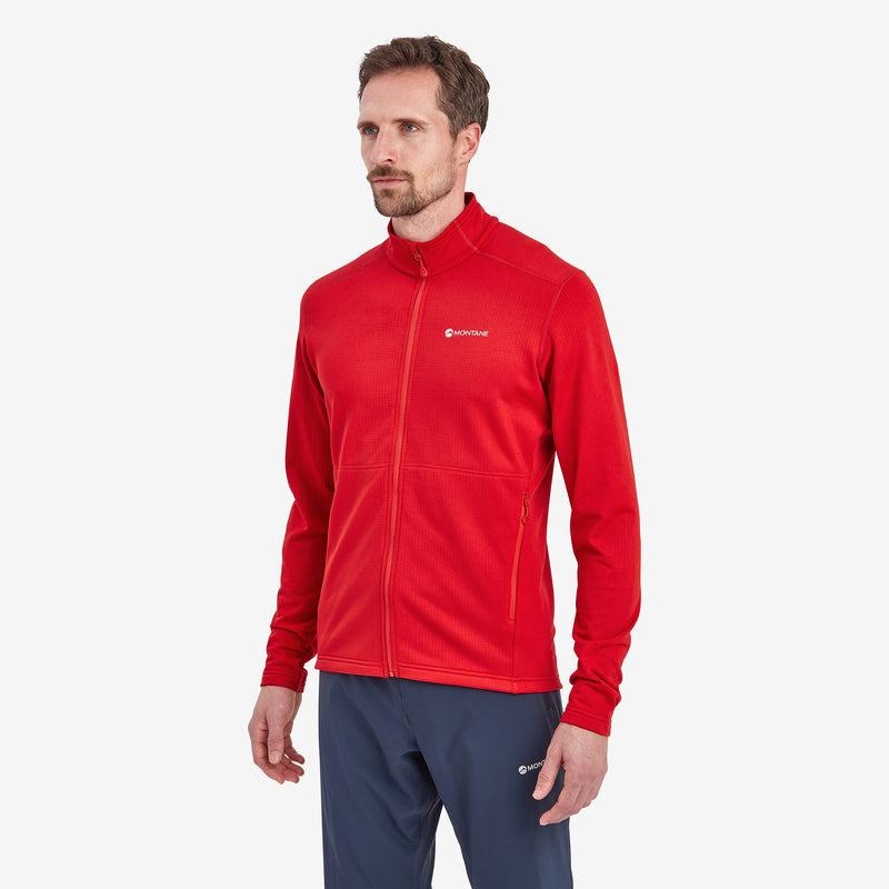 Red Montane Protium Men's Fleece Jackets | IXQ5565JB